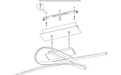 Stora Taklampor Ø70-150 Cm<Eglo Palozza Taklampa 71cm LED 3000K 19W Roséguld