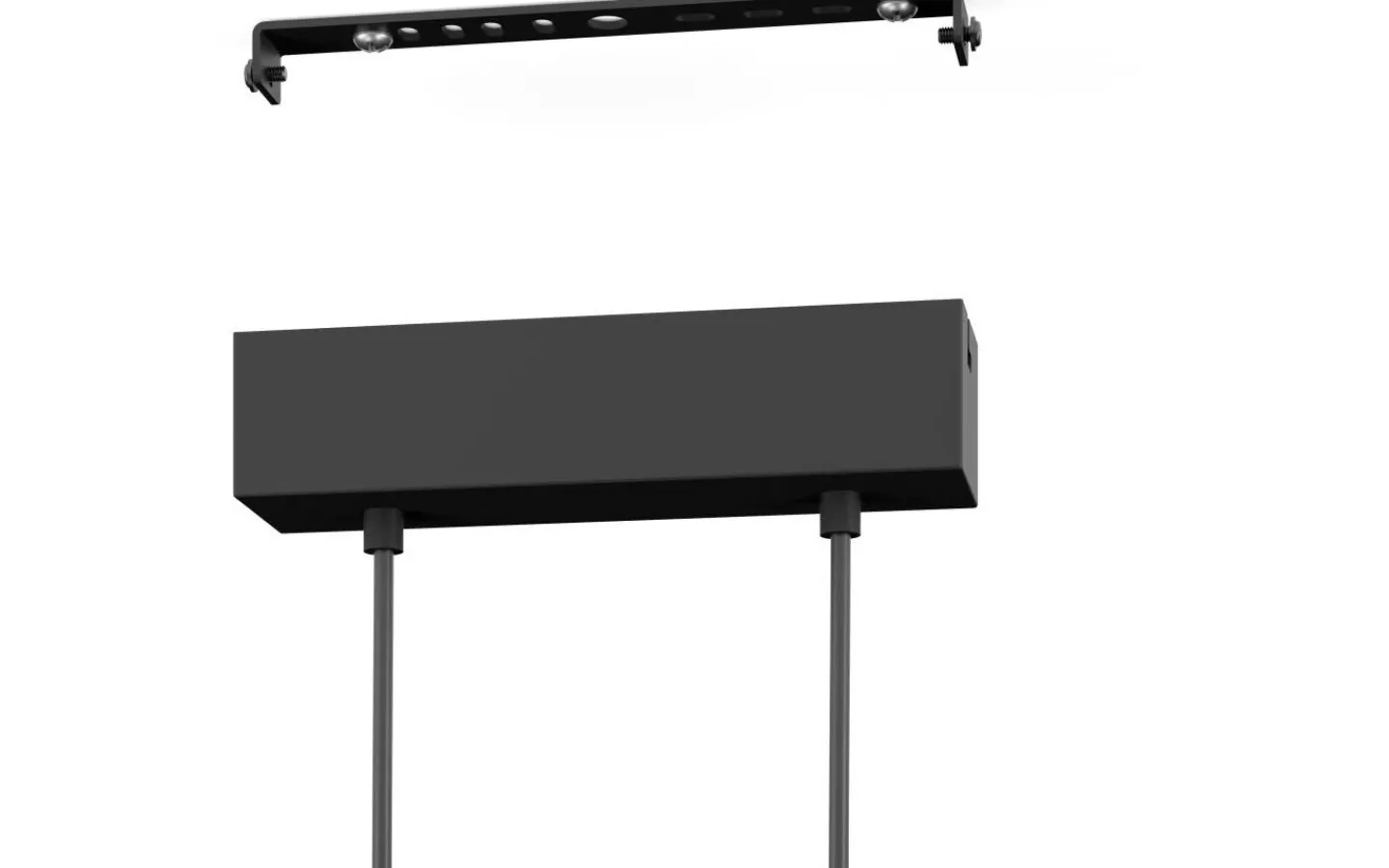 Eglo Panagria Taklampa 94cm LED 3000K 2x13W Svart/Natur* Avlånga Taklampor