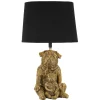 Mauro Ferretti Paolo Bordslampa Hundar 43,8cm Guld/Svart* Bordslampor