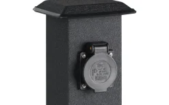 Park 4 Trädgårdsuttag 4 Uttag 40cm Svart IP44