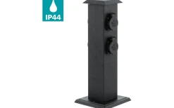 Park 4 Trädgårdsuttag 4 Uttag 40cm Svart IP44