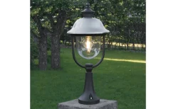 Pollare & Grindlyktor<Konstsmide Parma Grindstolpslykta 58cm Rostfri/Svart IP43