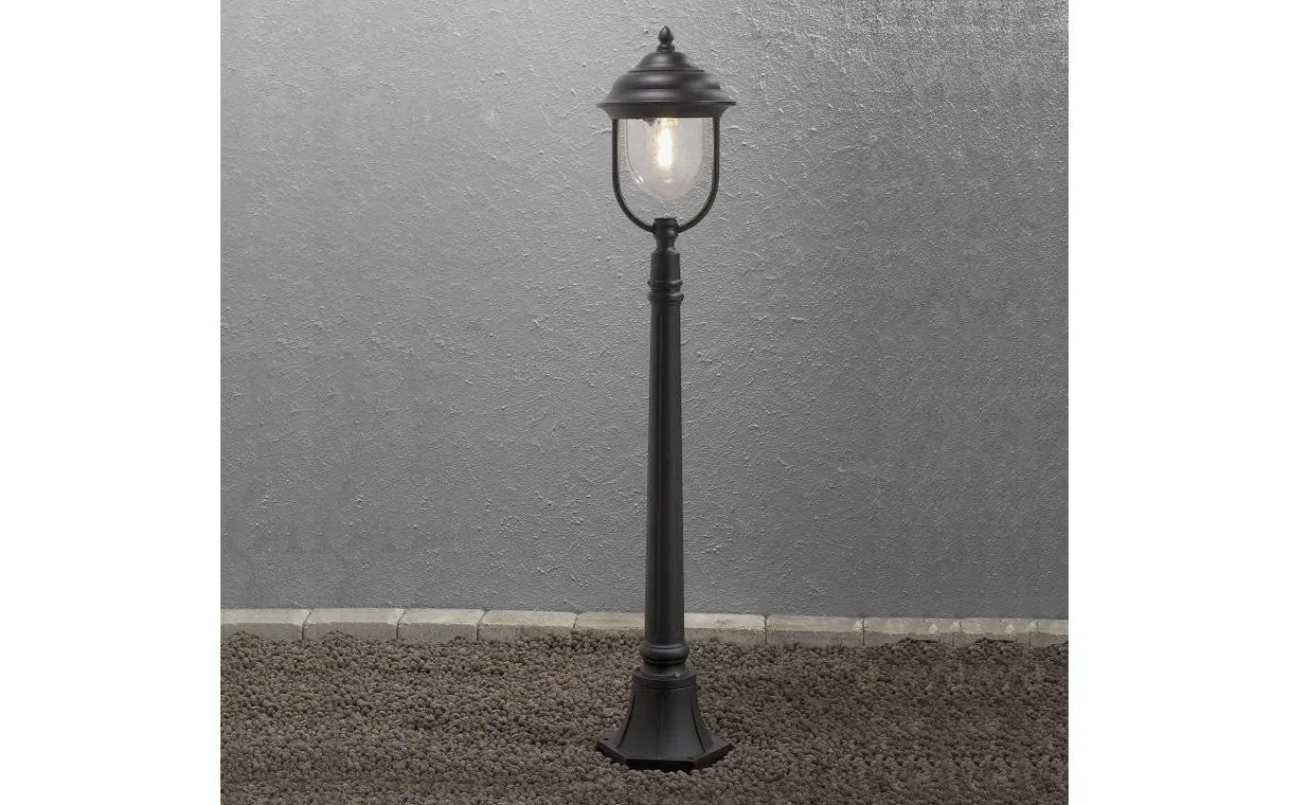Pollare & Grindlyktor<Konstsmide Parma Pollare 1,2m Svart IP43