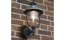 Parma Vägglykta Rostfritt Stål/Svart IP43