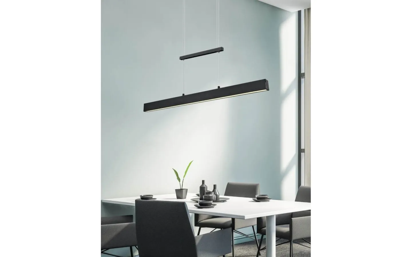 Avlånga Taklampor<Reality Paros Takpendel LED mattsvart