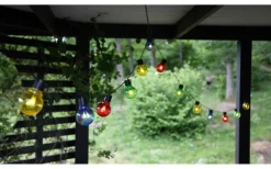 Star Trading Partaj Ljusslinga 4,5m 16L Multifärgad IP44* Ljusslingor Med Färgade Lampor|Partyslingor Utomhus 230V