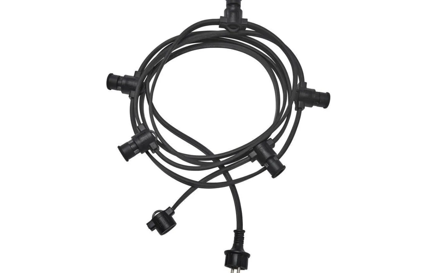 Partyslingor Utomhus 230V|Partyslingor Utomhus 230V<PR Home Partyslinga 4,2m 5xE14 Svart IP44