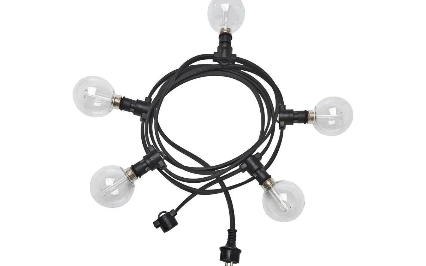 Partyslingor Utomhus 230V|Partyslingor Utomhus 230V<PR Home Partyslinga 4,2m 5xE14 Svart IP44