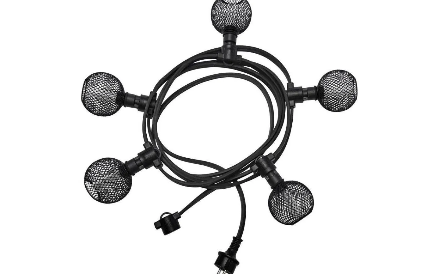 Partyslingor Utomhus 230V|Partyslingor Utomhus 230V<PR Home Partyslinga 4,2m 5xE14 Svart IP44