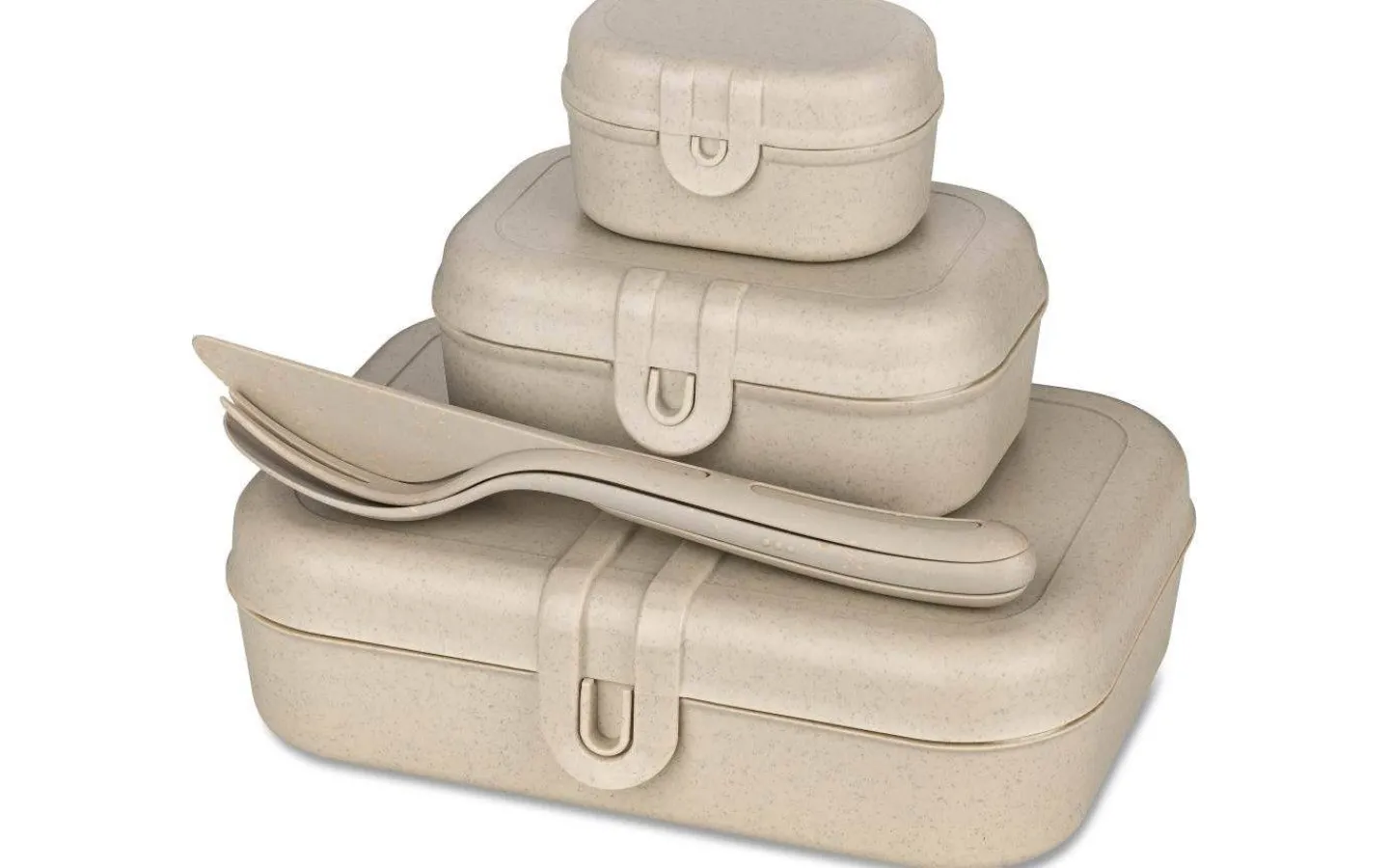 Kökstillbehör<Koziol Pascal Matlådor med Bestick Beige