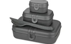 Koziol Pascal Matlådor med Bestick Mörkgrå* Kökstillbehör