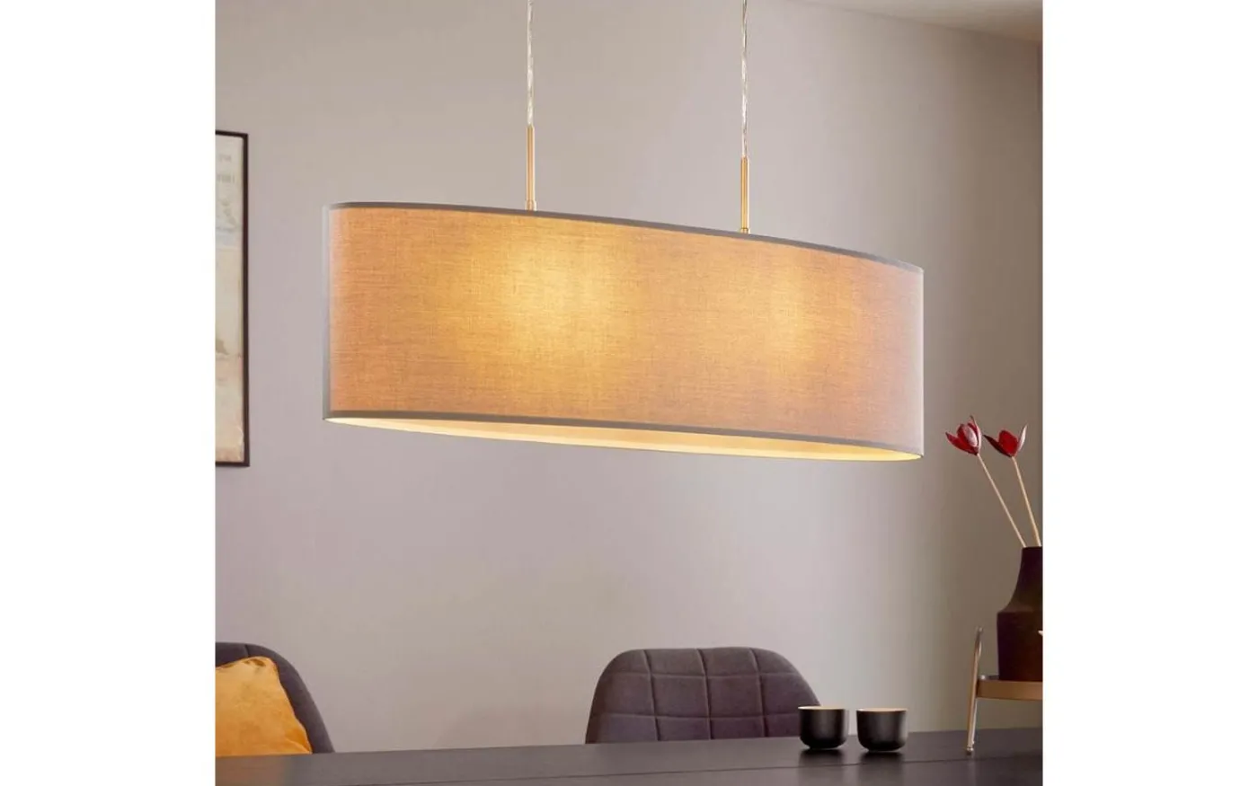 Pasteri Taklampa 75cm Grå/Nickel