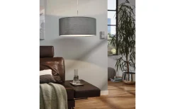 Eglo Pasteri Taklampa 53cm Grå/Nickel* Stora Taklampor Ø50-69 Cm