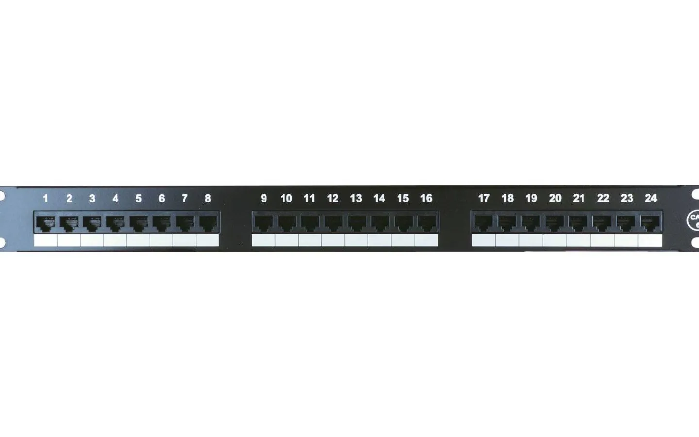 Datanätmaterial<Malmbergs Patchpanel 19- Cat.6, Oskärmad, 24-portar