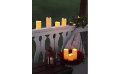 Star Trading Paul Blockljus LED Utomhusbruk 7,5cm Beige* Blockljus Utomhus|Blockljus Utomhus