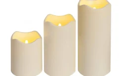 Star Trading Paul Blockljus LED Utomhusbruk Sensor 23cm Beige* Blockljus Utomhus|Blockljus Utomhus