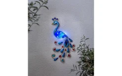 Peacock Solcellslampa 52cm Blå