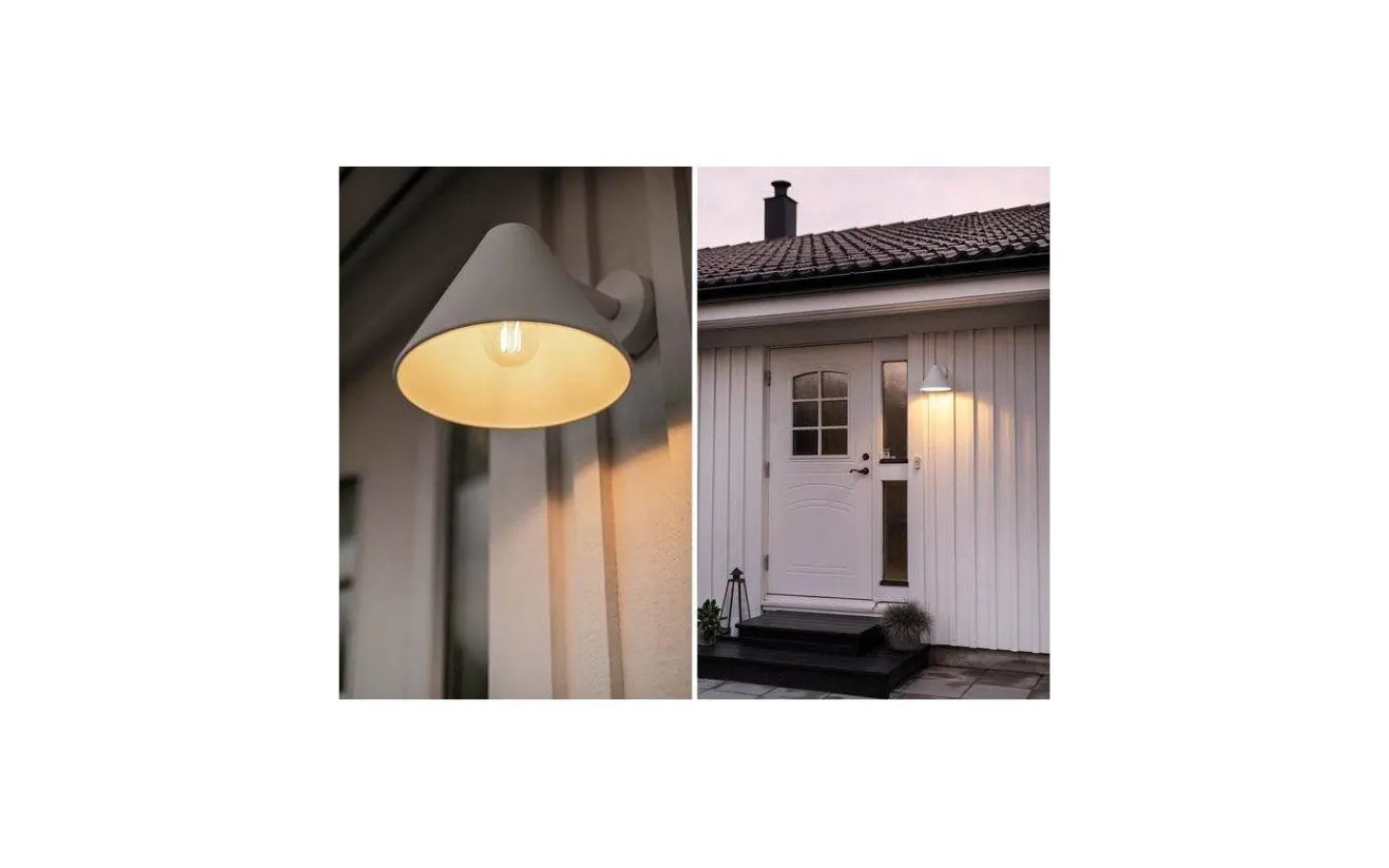 Hidealite Peak Väggarmatur E27 Grå IP23* Vägglampor Utomhus