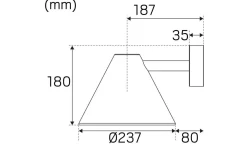 Vägglampor Utomhus<Hidealite Peak Väggarmatur E27 Vit IP23