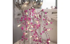 Batterislingor Inomhus<Star Trading Pearlz Batteridriven Dekorationsslinga 1,1m Rosa
