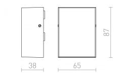 Upp Eller Nedljus Lampor|Vägglampor Utomhus<Rendl Pekko Vägglampa LED 3W 3000K Svart IP54