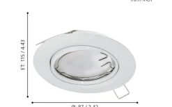 Peneto Spotlight 3-Pack GU10 LED 3000K 3x4,6W Vit