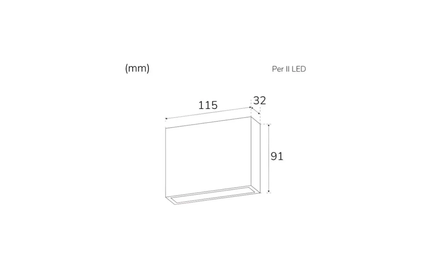 Per I Vägglampa LED 4W 3000K Vit IP54