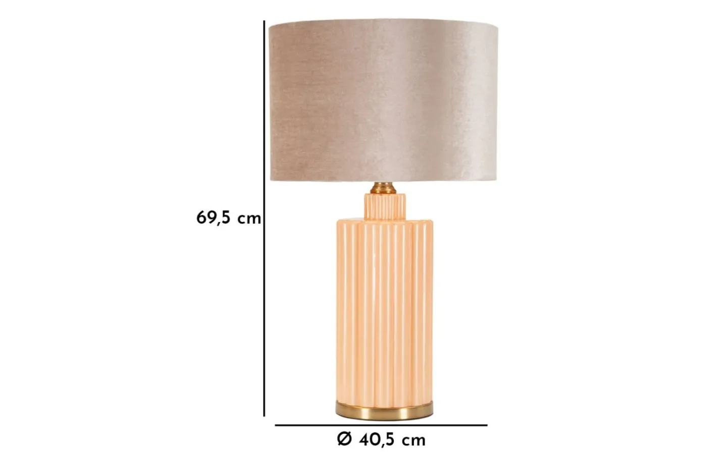Mauro Ferretti Perly Bordslampa 69,5cm Beige/Grå* Bordslampor