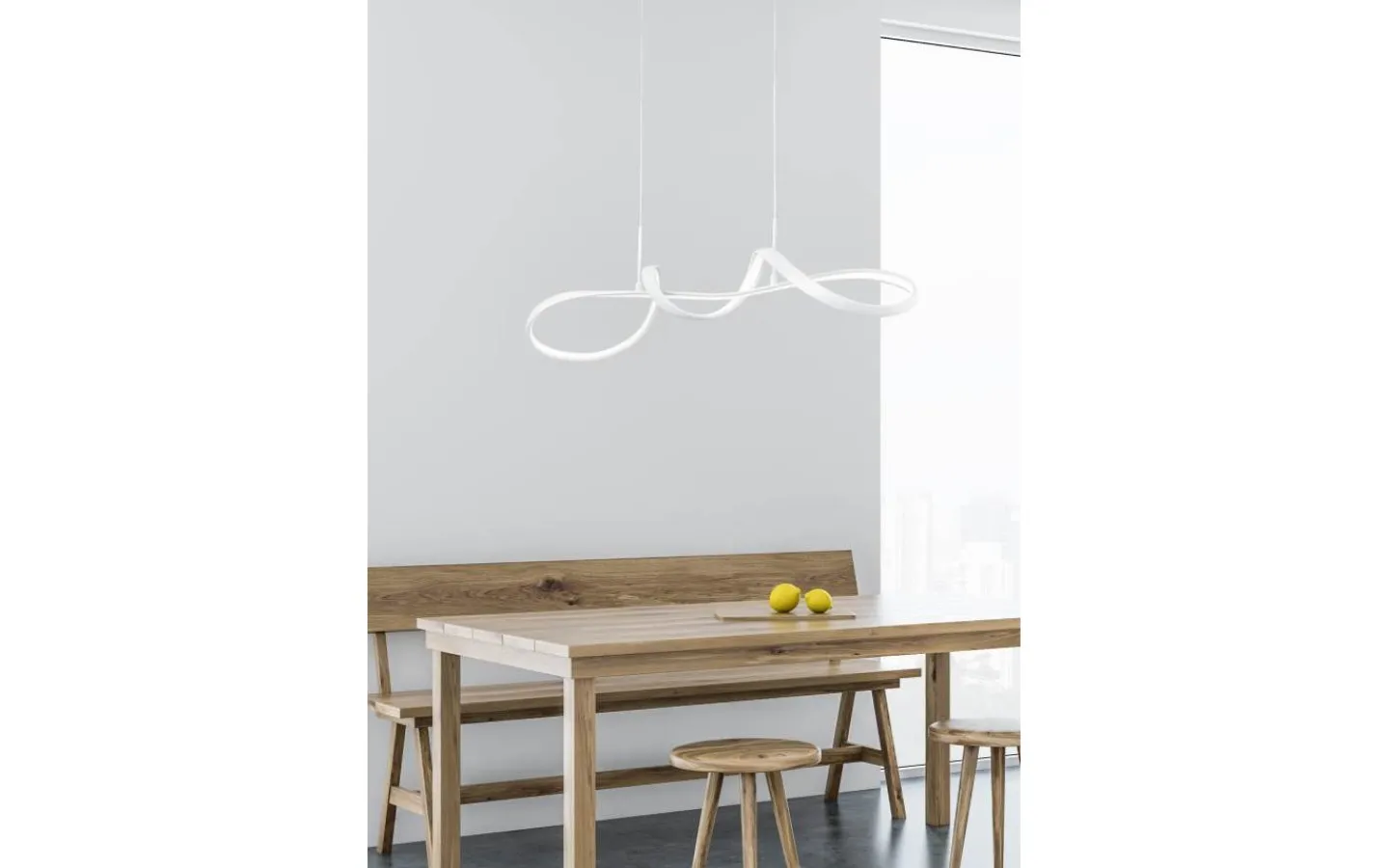 Reality Perugia Takpendel LED mattvit 4000K* Avlånga Taklampor