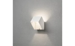 Vägglampor Utomhus<Konstsmide Pescara Vägglampa Kub LED 3W 3000K Vit IP54
