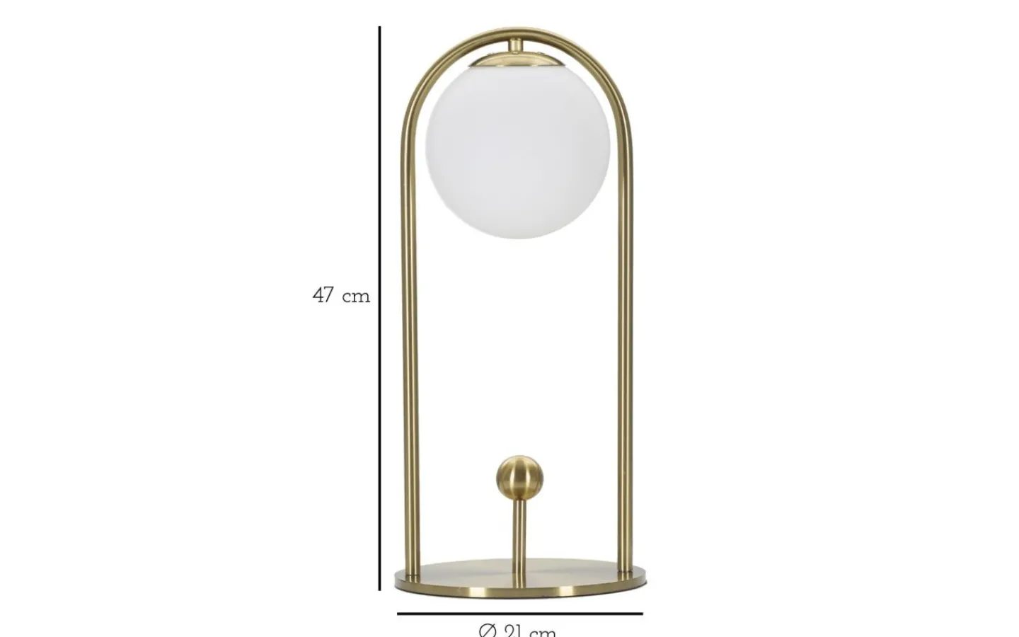Mauro Ferretti Piccolo Bordslampa 47cm Guld* Bordslampor