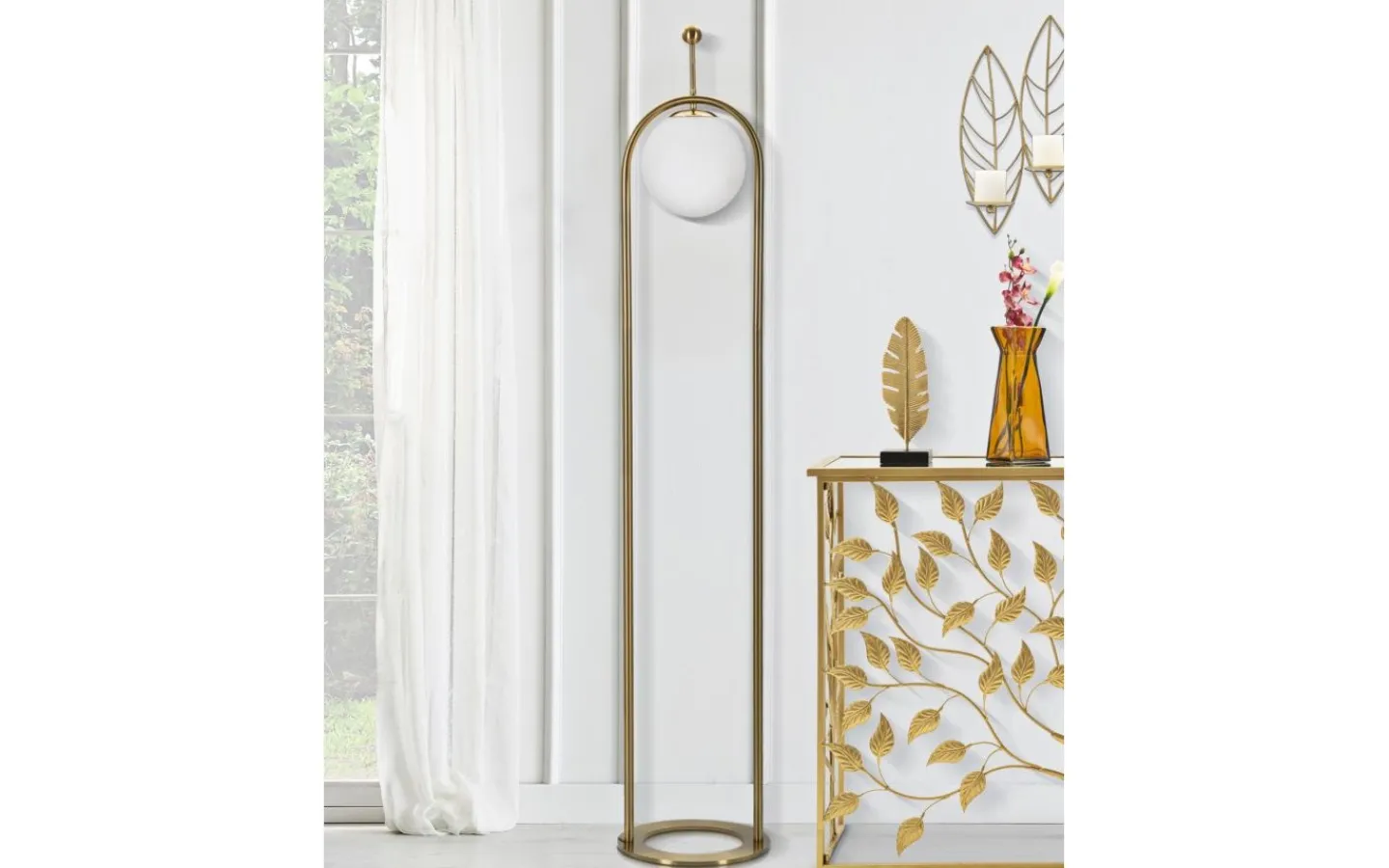 Mauro Ferretti Piccolo Golvlampa 168cm Guld* Golvlampor