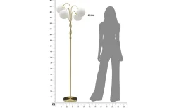 Golvlampor<Mauro Ferretti Piccolo Golvlampa 176cm Guld