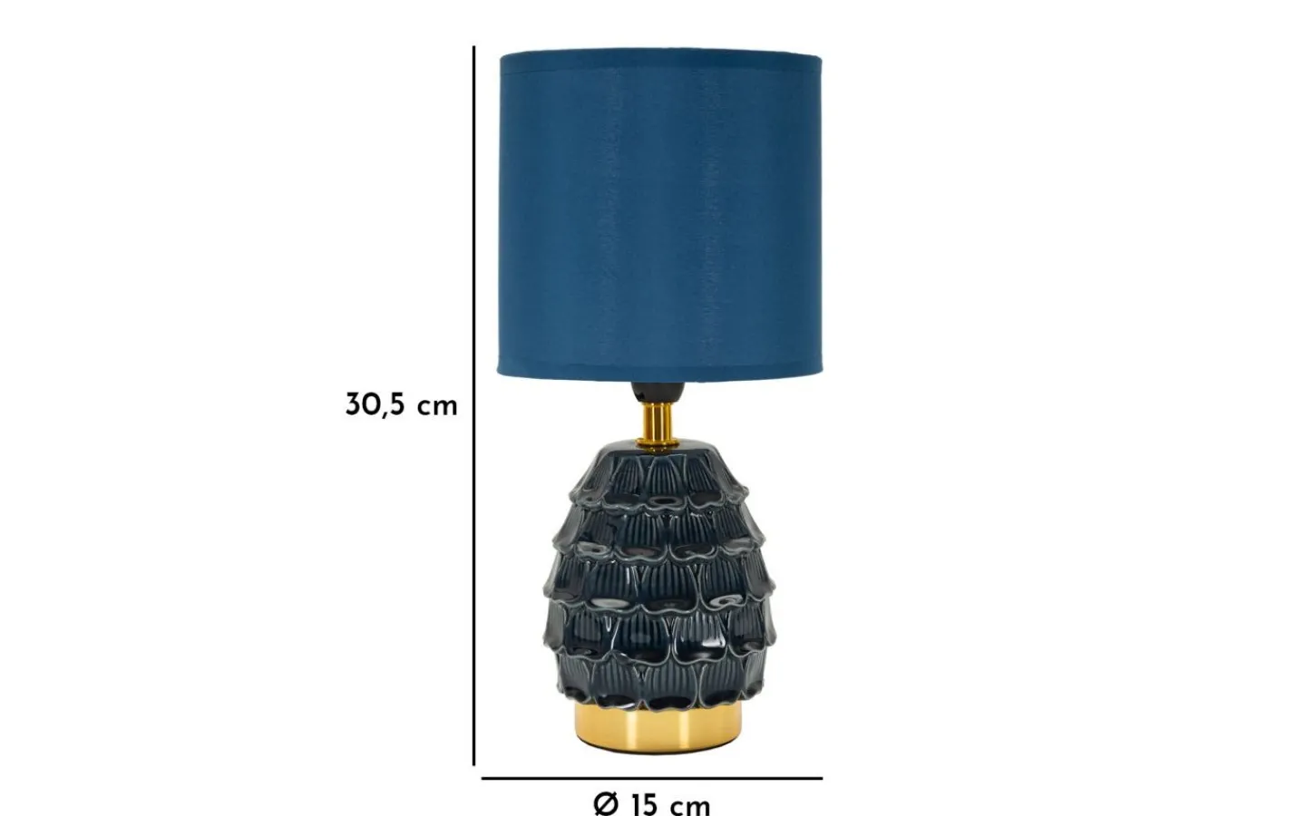 Mauro Ferretti Pigny Bordslampa 30,5cm Blå* Bordslampor