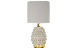 Bordslampor<Mauro Ferretti Pigny Bordslampa 30,5cm Ljusgrå