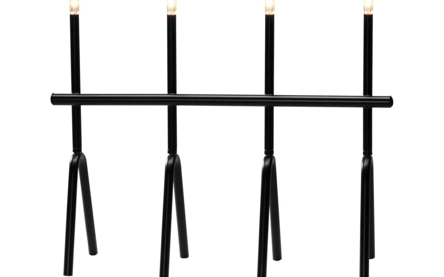 Visa Alla Adventsljusstakar|Adventsljusstakar 31-60 Cm<Konstsmide Pin Adventsljusstake LED 4L 35cm Svart