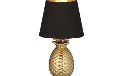 Bordslampor<Reality Pineapple Bordslampa 35cm E14 guld/svart