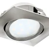 230V Led Spotlights<Eglo Pineda Spotlight LED 3000K 4,9W Nickel
