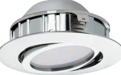 230V Led Spotlights<Eglo Pineda Spotlight 3-Pack LED 3000K 3x4,9W Krom