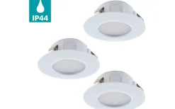 230V Led Spotlights<Eglo Pineda Spotlight 3-Pack LED 3000K 3x4,9W Vit IP44