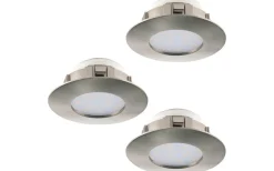 Pineda Spotlight 3-Pack LED 3000K 3x4,9W Nickel IP44