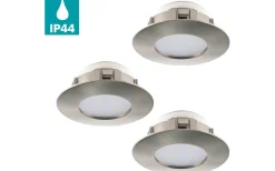 Pineda Spotlight 3-Pack LED 3000K 3x4,9W Nickel IP44