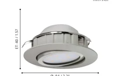 230V Led Spotlights<Eglo Pineda Spotlight 3-Pack LED 3000K 3x5,5W Nickel