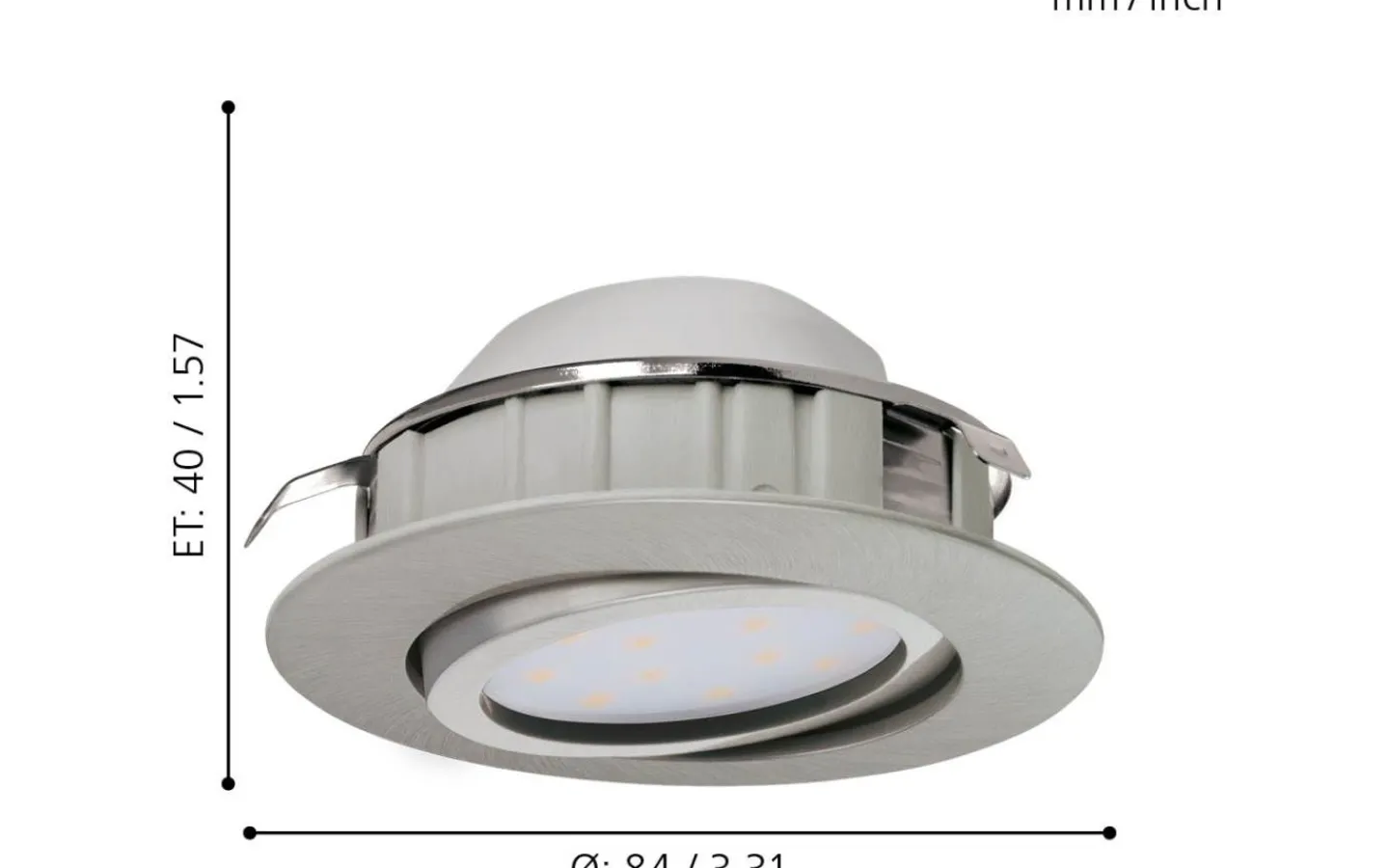 230V Led Spotlights<Eglo Pineda Spotlight 3-Pack LED 3000K 3x5,5W Nickel