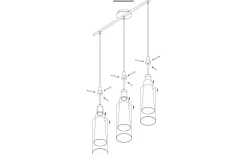 Eglo Pinto Taklampa 73cm Smoke* Avlånga Taklampor