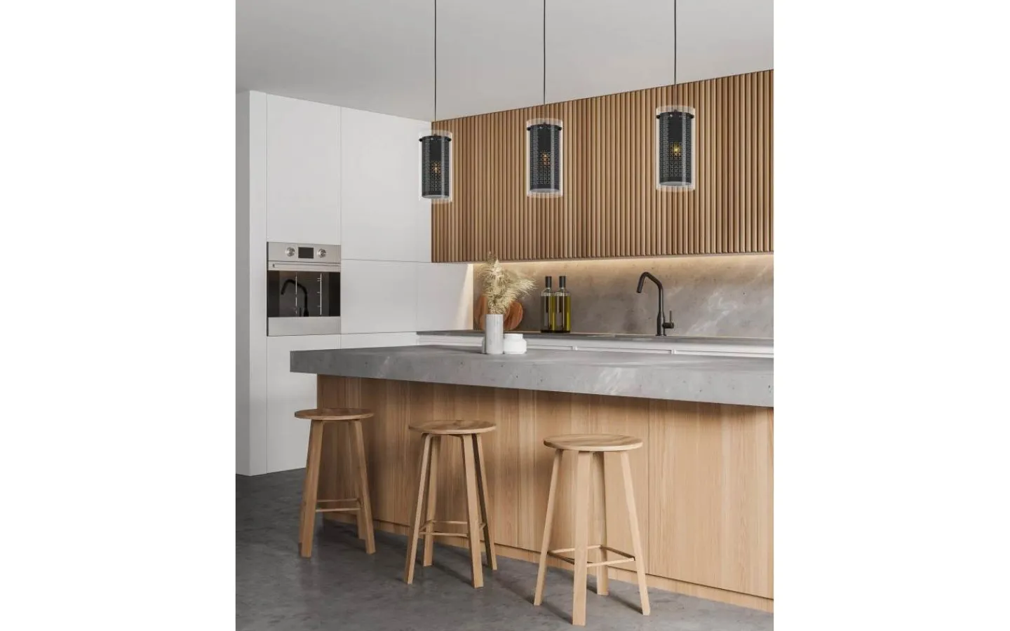 Eglo Pinto Textil 1 Taklampa 82cm Svart* Avlånga Taklampor