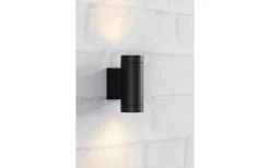 Upp & Nedljus Lampor<Markslojd Pipe Vägglampa 2L 16cm Svart IP44