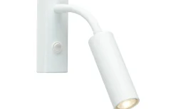 Herstal Pipeline Vägglampa Flexarm Mattvit* Läslampor