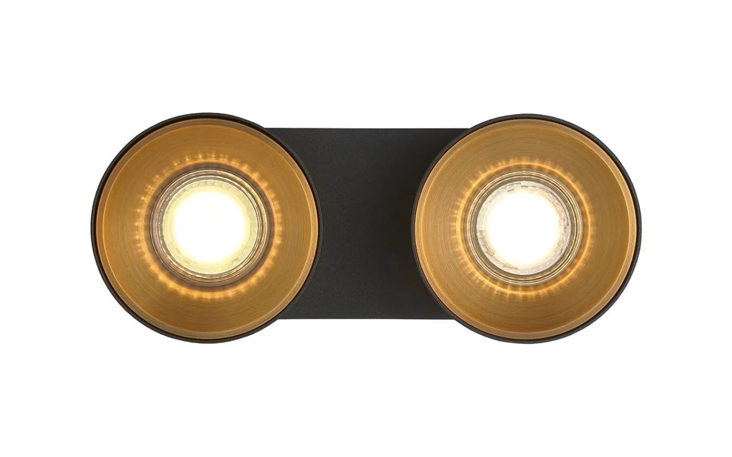 Avlånga Takspotlights|Takspot Med 2 Lampor<Nordlux Pitcher Spotlight 2L 24cm GU10 Svart