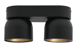 Avlånga Takspotlights|Takspot Med 2 Lampor<Nordlux Pitcher Spotlight 2L 24cm GU10 Svart